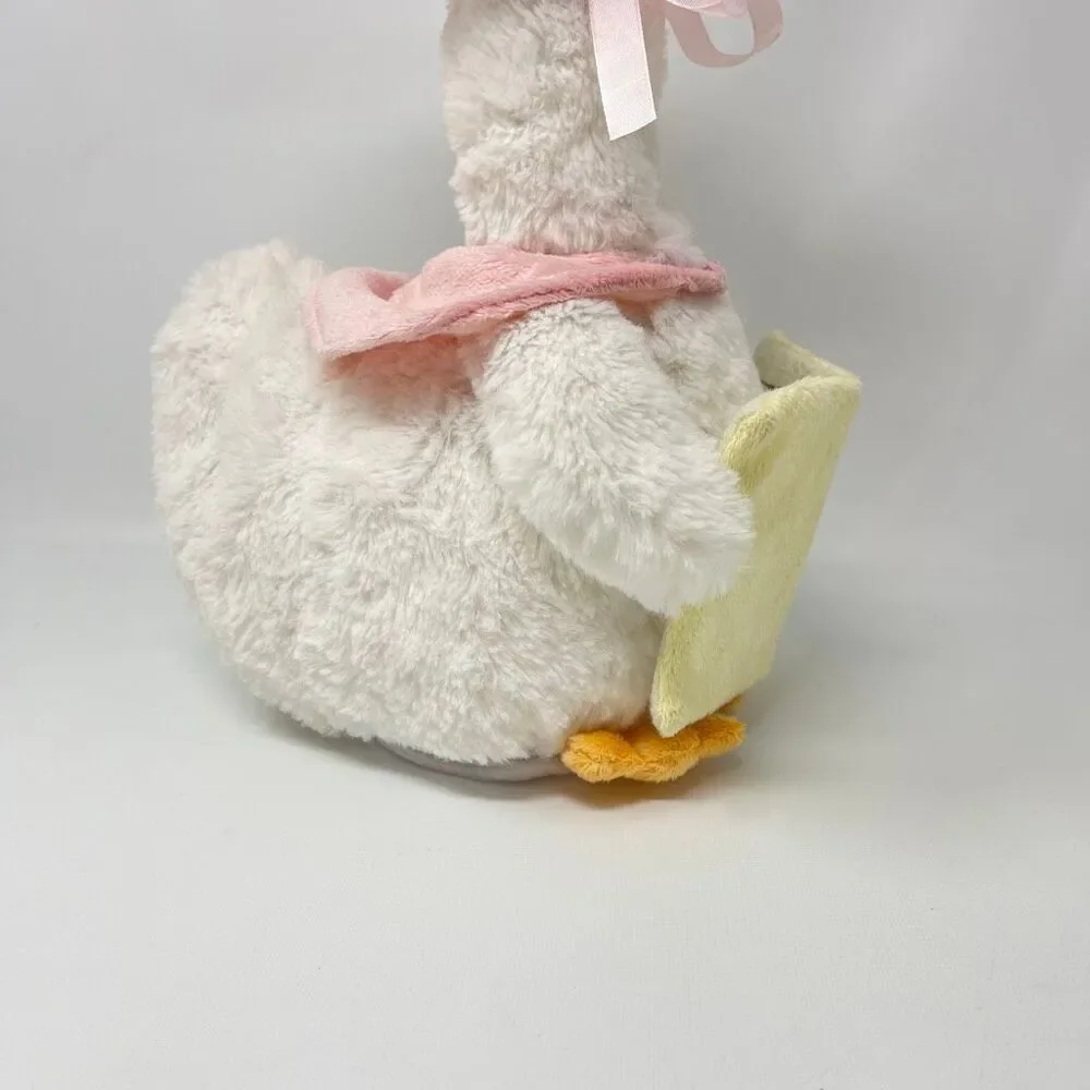 Cuddle Barn Mother Goose Read Along Talking Soft Plush Animatronic Toy Pink
